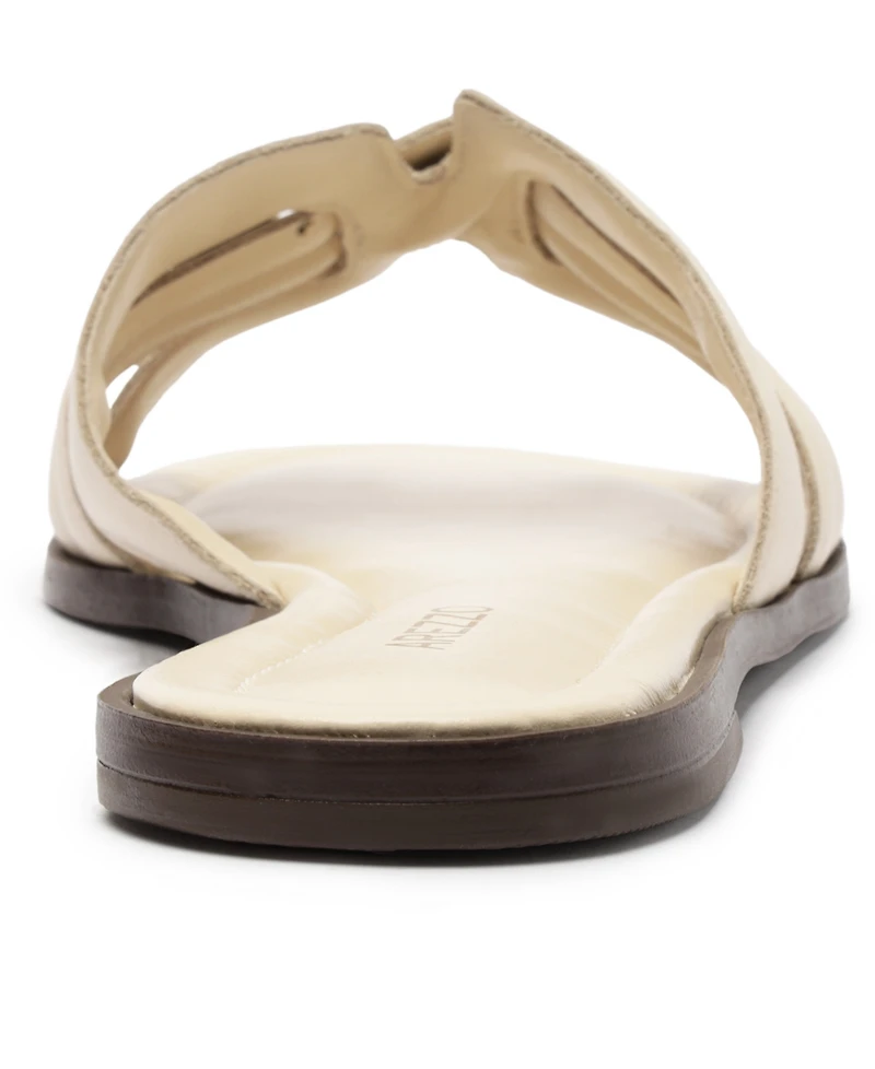 Arezzo Women's Hanna Round Toe Flat Sandals