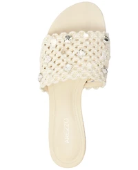 Arezzo Women's Briella Round Toe Flat Sandals