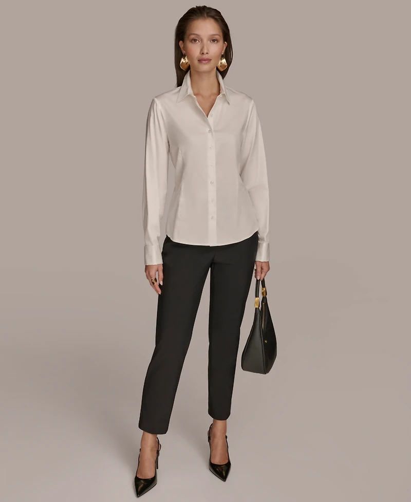 Donna Karan New York Women's Wrist-Hardware Button-Down Shirt