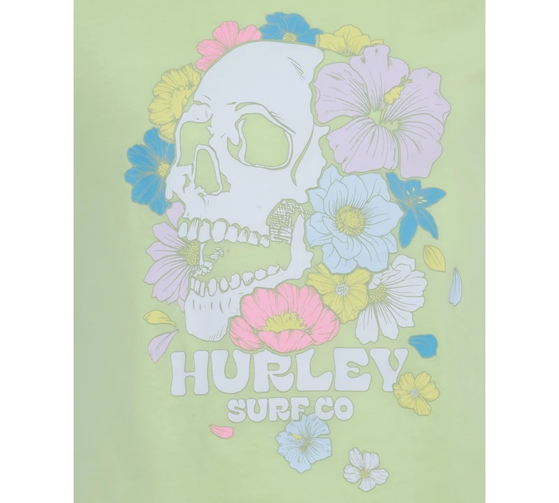 Hurley Big Girls Become The Flowers Graphic T-Shirt