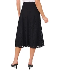 CeCe Women's Lace Midi Skirt