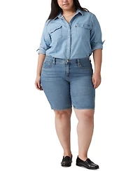 Levi's Plus Mid-Rise Shaping Bermuda Shorts