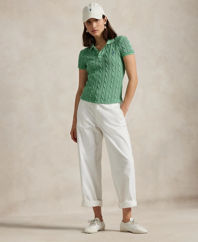 Polo Ralph Lauren Women's Cable-Knit Polo Shirt