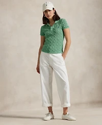 Polo Ralph Lauren Women's Cable-Knit Polo Shirt