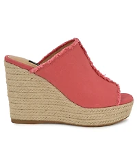 Nine West Women's Baja Slip-On Espadrille Wedge Sandals