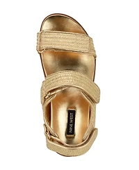 Nine West Women's Heavin Woven Platform Wedge Sandals