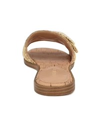 Nine West Women's Poland Woven Slip-On Flat Sandals