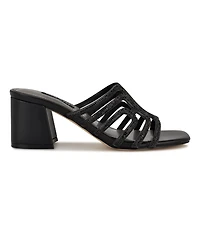 Nine West Women's Grassa Embellished Block Heel Dress Sandals