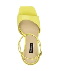 Nine West Women's Devans Strappy Square Toe Stiletto Sandals