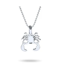Bling Jewelry Tribal Zodiac Scorpion Necklace Stainless Steel Oxidized Black 20 Inches