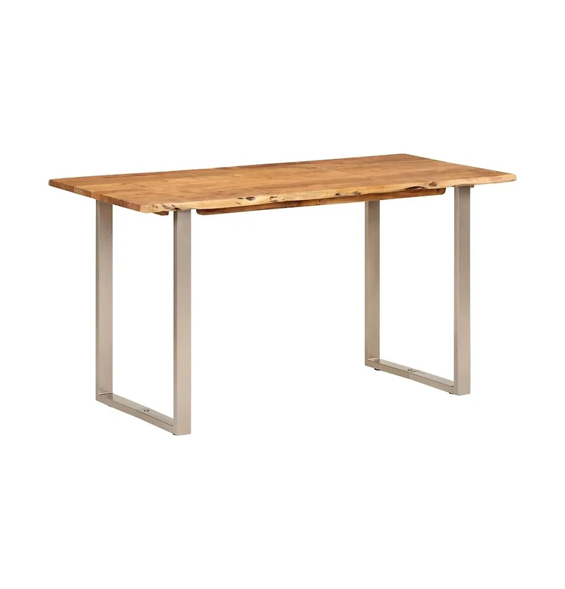Dining Table 55.1"x27.6"x29.9" Solid Acacia Wood