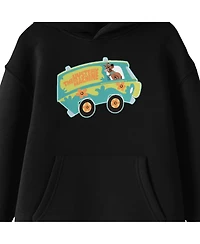 Scooby Doo Boys The Mystery Machine Youth Black Graphic Hoodie-Medium