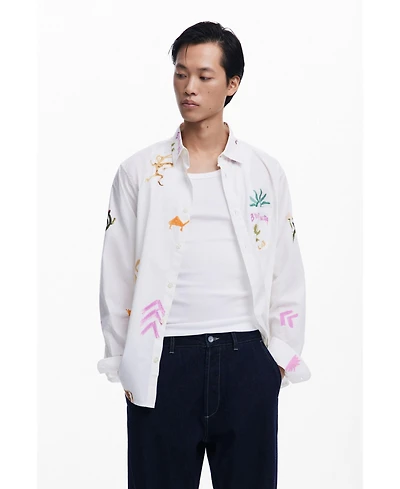 Desigual Men's Shirt with ethnic patterns