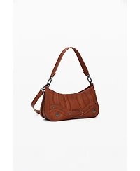 Desigual Women's Small embroidered faux leather bag