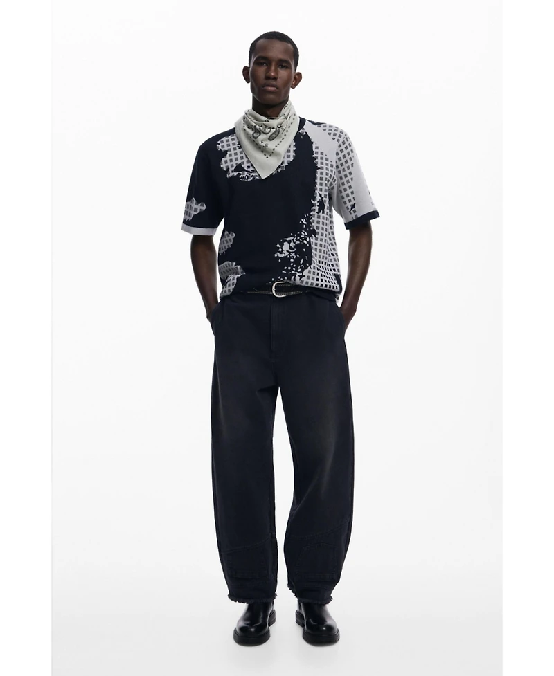 Desigual Men's Printed Jacquard T-shirt