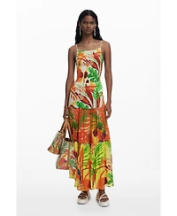 Desigual Women's Tropical ruffle dress