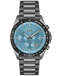 Hugo Boss Men's Strike Quartz Chronograph Ionic Plated Gray Stainless-Steel Watch, 41mm