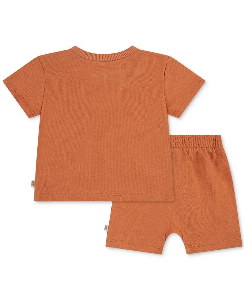 Huggies Baby Crepe Knit Jersey T-Shirt & Shorts, 2 Piece Set