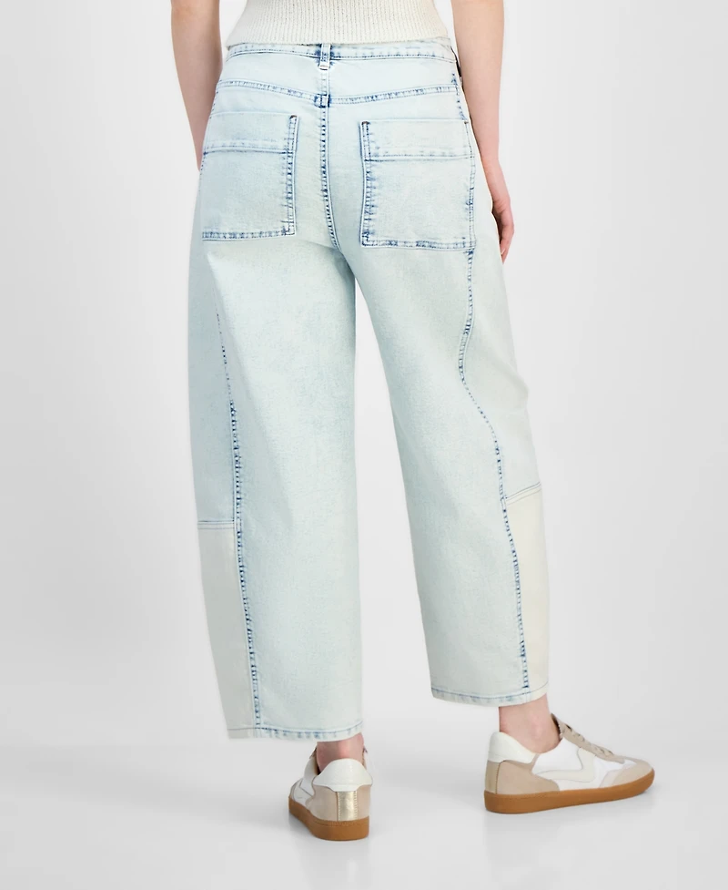 And Now This Women's High-Rise Barrel-Leg Jeans, Exclusively at Macy's