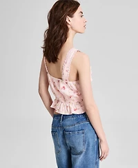 And Now This Women's Wide-Strap Ruffle-Trim Top, Exclusively at Macy's