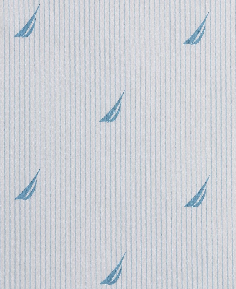 Nautica Printed 200-Thread Count Cotton Percale -Pc. Sheet Set