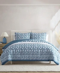 Nautica Bayport Floral Cotton Reversible -Pc. Comforter Set