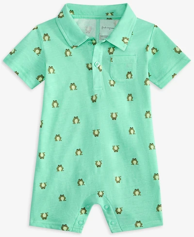 Baby Boys Jump Frog-Print Sunsuit, Exclusively at Macy's
