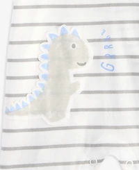 Baby Boys Dinosaur Striped Sunsuit, Exclusively at Macy's