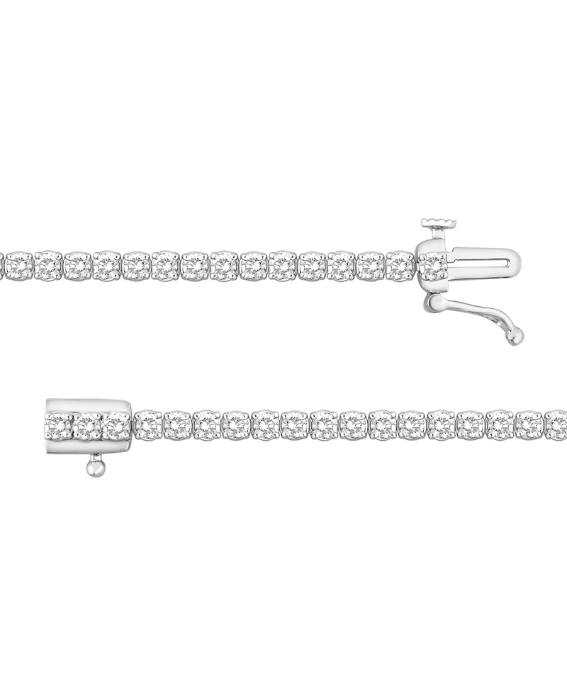 Forever Grown Diamonds Lab-Grown Diamond Bracelet (3 ct. t.w.) in Sterling Silver