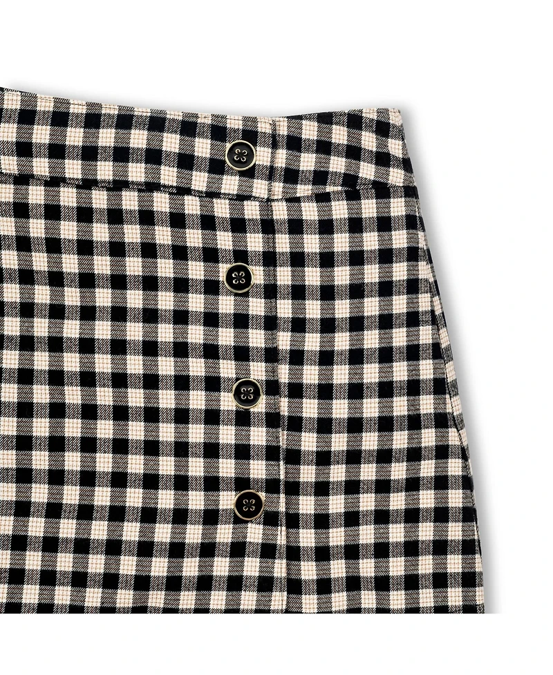 Hope & Henry Womens' Flannel Mini Skirt