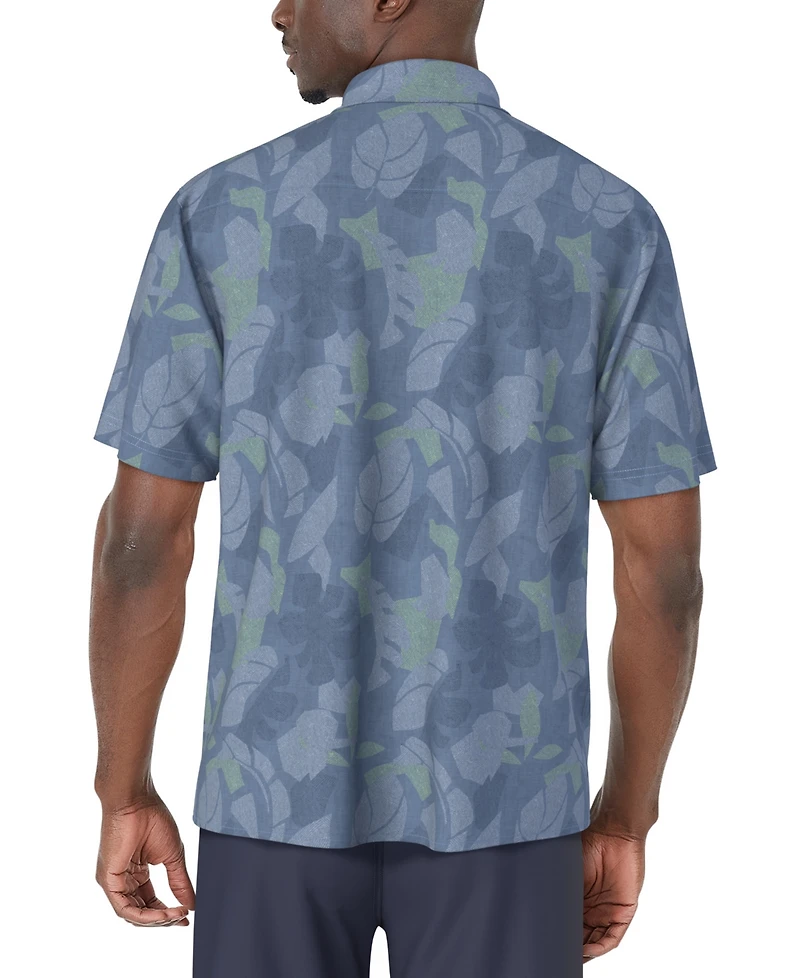 Pga Tour Men's Tropical Woven Button-Down Shirt