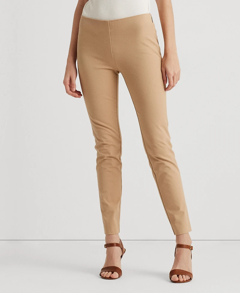 Lauren Ralph Twill Cropped Skinny Pant
