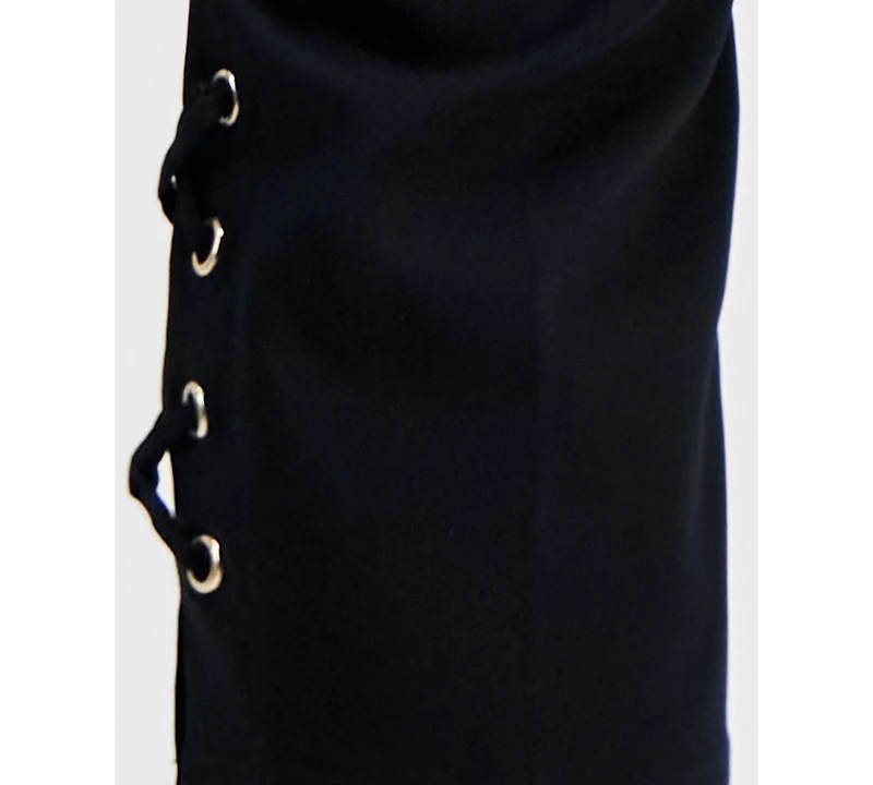 Jm Collection Women's Side Lace-Up Pull-On Capri Pants, Created for Macy's