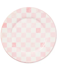 Mackenzie-Childs Pink Check Round Platter