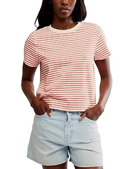 Free People Women's Everyday Cotton Striped T-Shirt