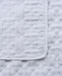 Seventh Studio Leaf Solid Pinsonic Microfiber 3-Pc. Quilt Set, King