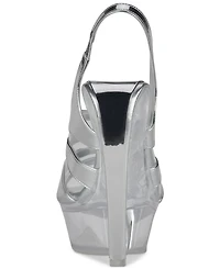 Jeffrey Campbell Slo-Mo Vinyl Platform Wedge Sandals