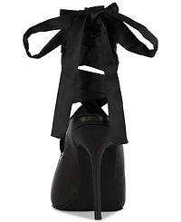 Jeffrey Campbell Grateau Sculpted High-Heel Lace-Up Mules