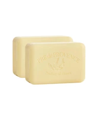 Pre de Provence Moisturizing 250g French Soap Bar, Quad-Milled, Long Lasting, Moisturizing, Rich and Creamy Lather (Set of 2)