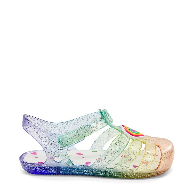 Western Chief Girls Wonder Everglitter Heart Lighted Sandal