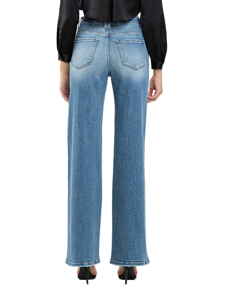 Vervet Women's High Rise Wide Leg Jeans