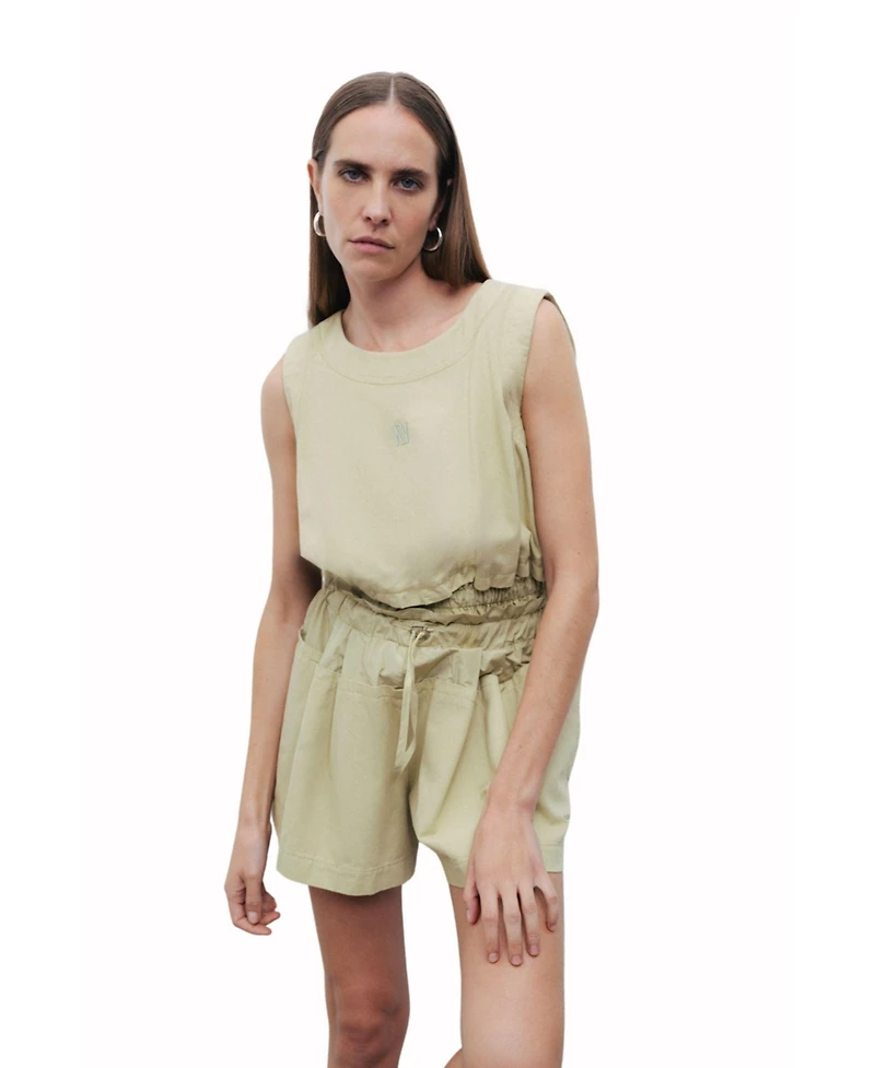 Nocturne Women's Mini Shorts with Printed Details