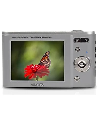 Minolta Minolta MND20 44 Mp 2.7K Ultra Hd Digital Camera (Silver) With Slinger Camera case