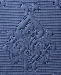 Vcny Home Solomun Pinsonic Damask 3-Pc. Quilt Set, King