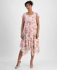 Robbie Bee Women's 2-Pc. Floral-Print Jacket & Dress Set