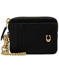 Coach Essential Leather Chain Card Case
