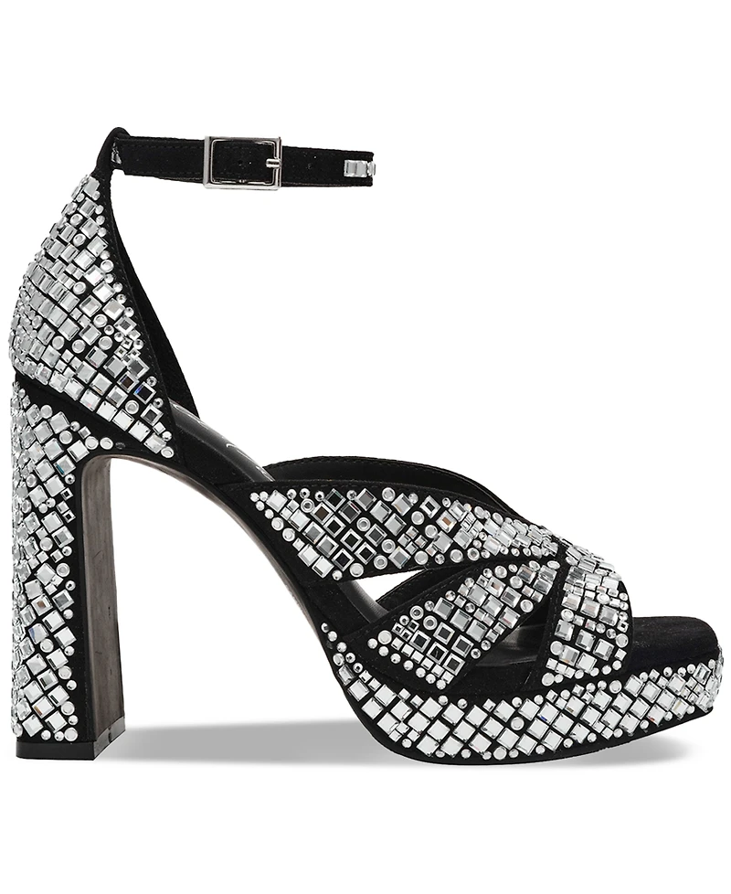 Wild Pair Lydiaa Embellished Platform Dress Sandals, Exclusively at Macy's