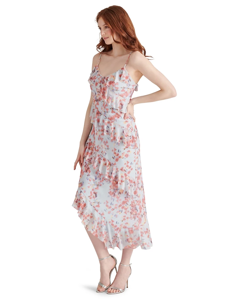 Steve Madden Women's Aida Asymmetric-Ruffled Dress