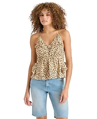 Steve Madden Women's Mina Ruffle-Trim Sleeveless Top