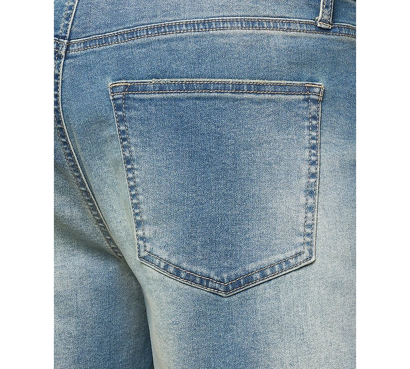 Lazer Men's Cooper Slim-Fit Stretch 9-1/2" Denim Shorts